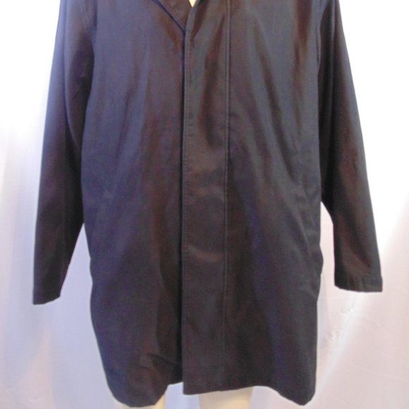 Lauren Ralph Lauren button up overcoat Black Large - Picture 10 of 10